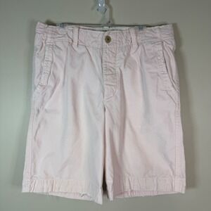 Abercrombie & Fitch Mens Light Pastel Pink Chino Shorts 34 Distressed Cotton Y2K